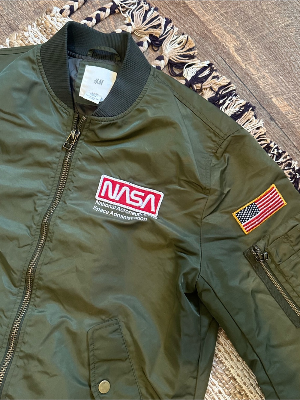 ☾ H&M NASA patch bomber jacket 🇺🇸 - Picture 5 of 8